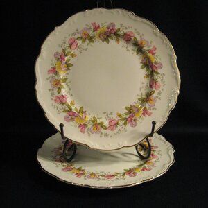 COALPORT MARILYN BONE CHINA DINNER PLATES - 2- ENGLAND